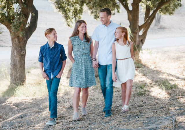family walking together