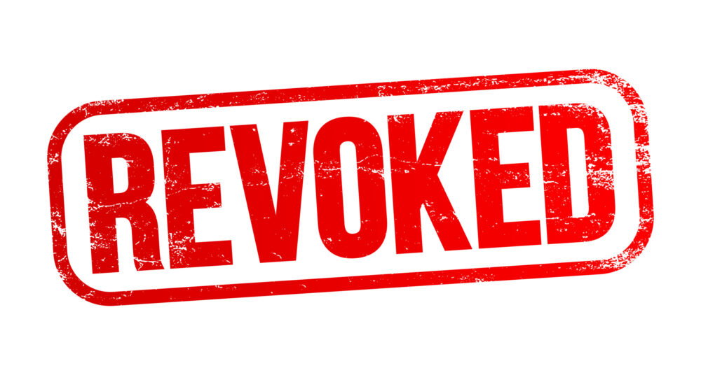 revoked text stamp